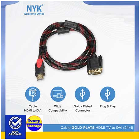 KABEL HDMI KE DVI 24+5 1.5m - 10000278200