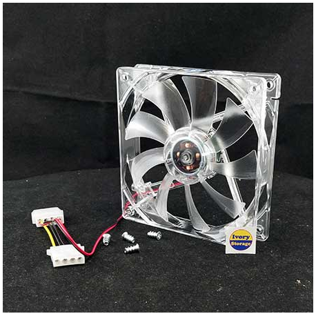 Case Fan 12cm 12V DC Clear - 10000223400