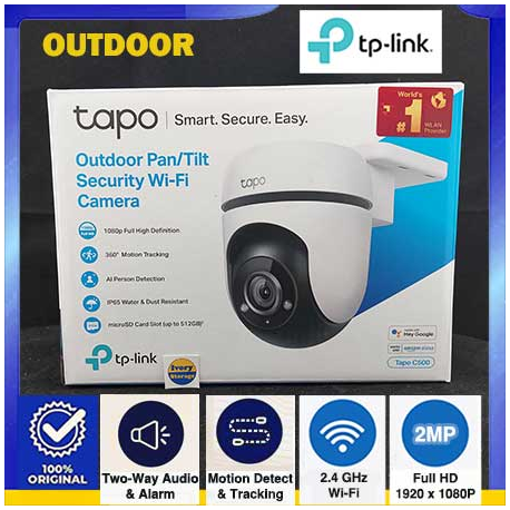TP-LINK TAPO C500 2MP OUTDOOR IP CAMERA PAN-TILT FULL HD (1920x1080) MICROPHONE+SPEAKER