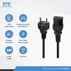 KABEL POWER CPU KOMPUTER 1.5M AC CORD CLIPTEC