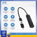 USB Hub 4 Port NYK TU-359 Port USB3.1 & Type-C 3.1 Plus OTG
