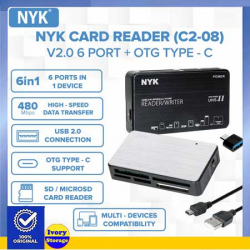 Card Reader 6-In-1 NYK C2-08 USB2.0  6 Slot