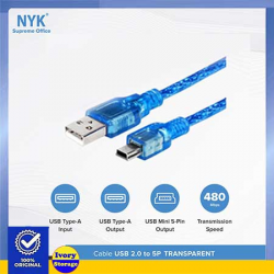 KABEL USB2.0 (MALE) KE MINI 5 PIN MALE 30 CM