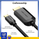 KABEL TYPE C ke Display Port (DP) NYK 1.8M GOLD PLATED