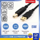 CLIPTEC KABEL USB PRINTER 1.5M (USB AM-BM)