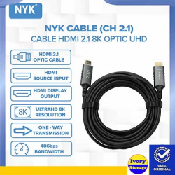 Kabel HDMI V2.1 OPTIC NYK 10M 20M 30M 8K UHD