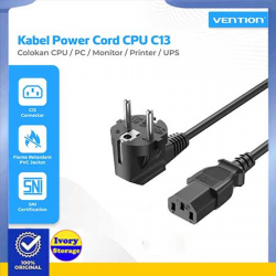 Kabel Power CPU Komputer Vention 1.8M 10A AC Cord