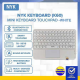 LOGITECH KEYBOARD TOUCHPAD WIRELESS TV  K400 PLUS HITAM