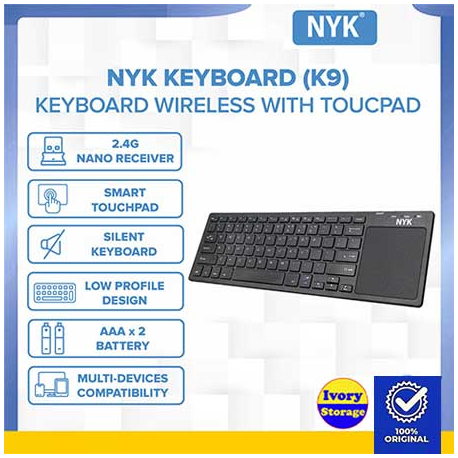 Keyboard Touchpad Wireless NYK K9