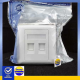 Face Plate 2 Port Modular RJ45 Outbow Box NYK