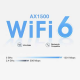 AX1500 TP-LINK DECO X10 3-Pack Wi-Fi 6 Whole Home Mesh Wi-Fi System Gigabit port isi 3 buah