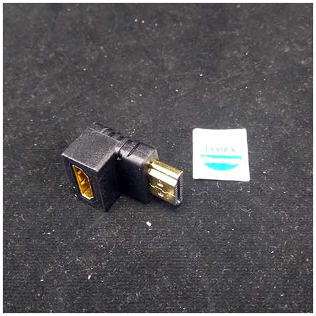 CONECTOR HDMI MALE to HDMI FEMALE L SHAPE - 10000271000