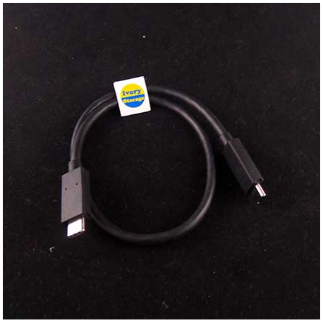 KABEL DATA TYPE C KE TYPE C 45 cm(USB-C to USB-C) - 10000260900