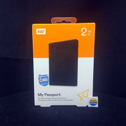 WD NEW MY PASSPORT 2TB BLACK HDD EKSTERNAL USB3.0 - 718037869476