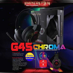 HEADSET GAMING IMPERION HS-G46 KABEL 2-AUX 3.5MM+USB 2.2m LED RGB - 4710000344603