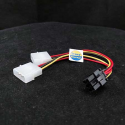 KABEL POWER VGA 6 PIN CABANG (ADAPTER 2 MOLEX to 6 PIN - 6PIN PCI E ) -  10000280500