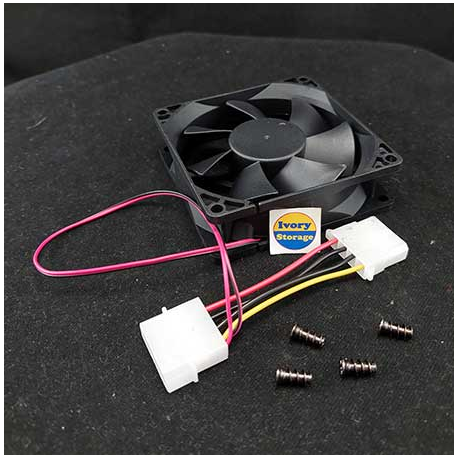 Case Fan 8cm 12V DC Black - 10000028600