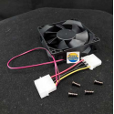 KIPAS CASING 8CM 12V DC BLACK CASE FAN