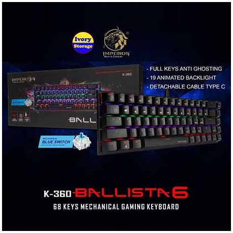 IMPERION MECHANICAL GAMING KEYBOARD K-360 USB - 6951946011886