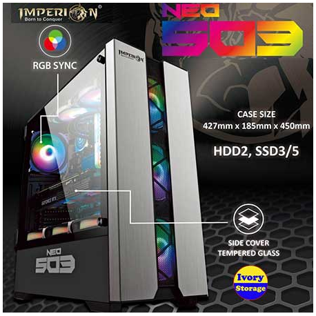 CASING CPU PC GAMING IMPERION KINETIC 354 - 4710000363529
