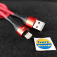 KABEL DATA LIGHTNING KE USB SECRETG LS402 2M 2.4A FAST CHARGING RED 2 METER - 10000285700