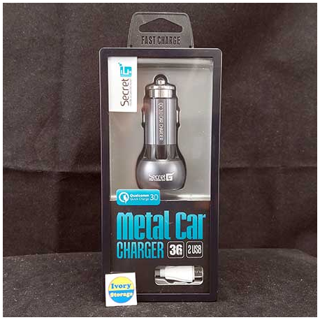SECRETG 2-USB CAR CHARGER 2.1A C503Q
