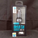 Charger Mobil 2-USB Port SECRETG 2.1A Metal Car Charger