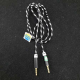 KABEL AUDIO AUX 3.5mm 4 POLE 1m GOLD PLATED TALI SEPATU