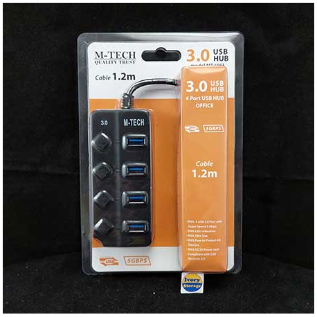 M-TECH 4 PORT USB HUB 3.0 4P-U3