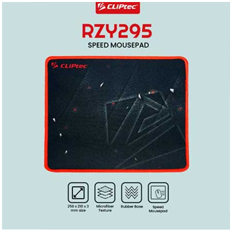 CLIPTEC MOUSEPAD RZY295 250x210x30mm