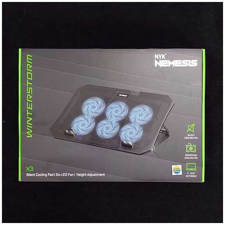NYK NEMESIS NOTEBOOK STAND COOLING PAD X3 WINTERSTORM
