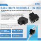 BAREL RJ45 CABLE COUPLER DOUBLE CAT5/6 ETHERNET LAN