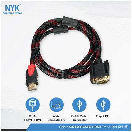 KABEL HDMI KE DVI 24+5 1.5m - 10000278200