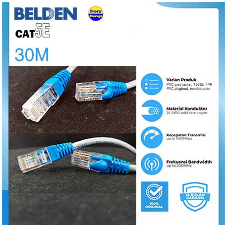 Kabel LAN UTP CAT5E 30m Ivory - 10000225900