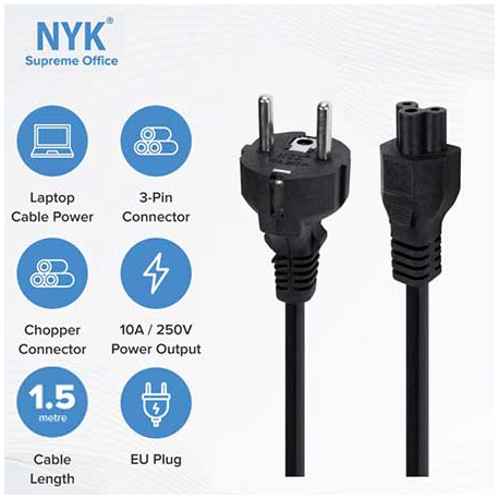 Kabel Power Notebook NYK 1.5M 3 Hole