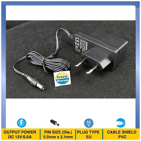 POWER ADAPTOR 12V 1.5A Dia. 5.5x2.1mm ITE STANDAR