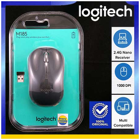 Wireless Mouse M185 Logitech - 097855075772,097855075765, 097855074836