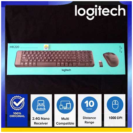 Wireless Combo MK220 Logitech - 097855077998