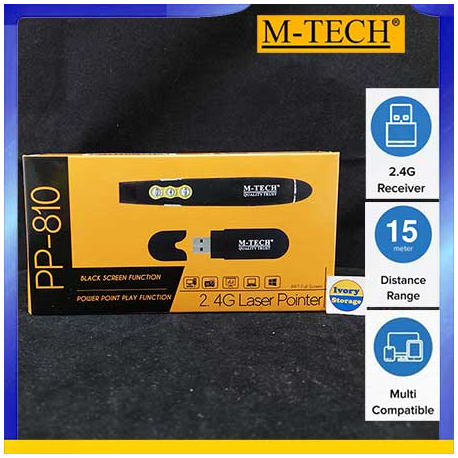 M-TECH PRESENTER WIRELESS PP-810 LASER RED POINTER