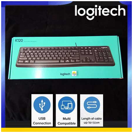 Keyboard K120 USB Logitech - 097855067081