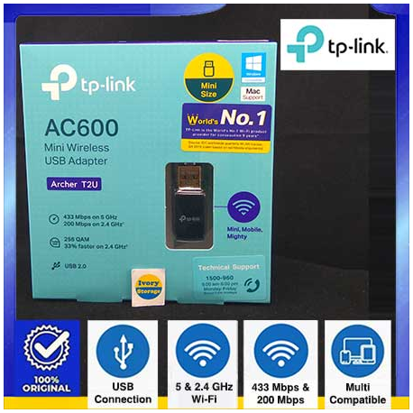 TP-LINK DUAL BAND WiFi USB ADAPTER ARCHER T2U - 6935364089917