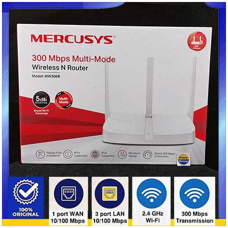 MERCUSYS MW306R 300Mbps WIRELESS ROUTER