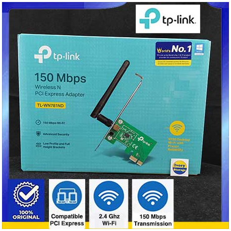 150Mb Wireless N LAN PCI Express Adapter TL-WN781ND TP-LINK - 6935364050511