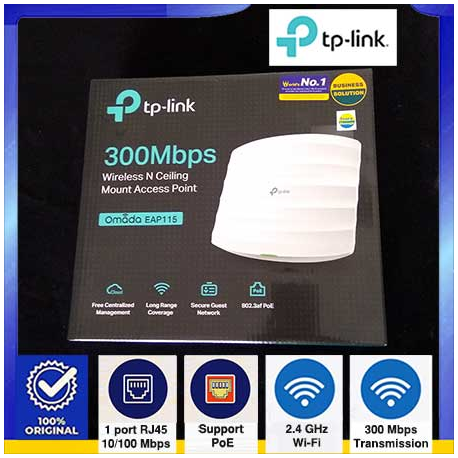 TP-Link EAP115 300Mbps Ceiling Mount Access Point - 6935364096939