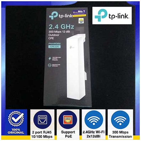 2.4GHz 300Mbps Wireless Outdoor CPE210 TP-LINK - 6935364071677