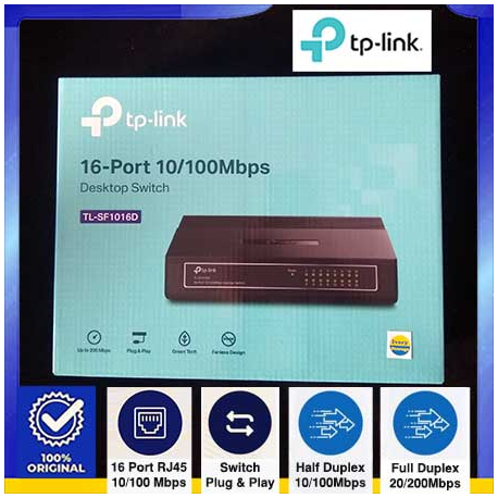 16-Port 10/100M TL-SF1016D TP-Link - 6935364020293