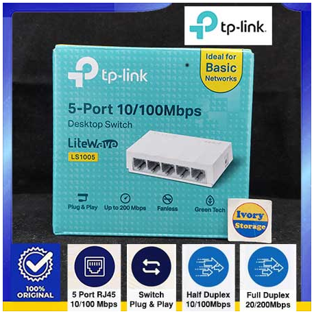 Desktop Switch TP-LINK LS1008 8-Port 10/100Mbps Switch Desktop 8 port