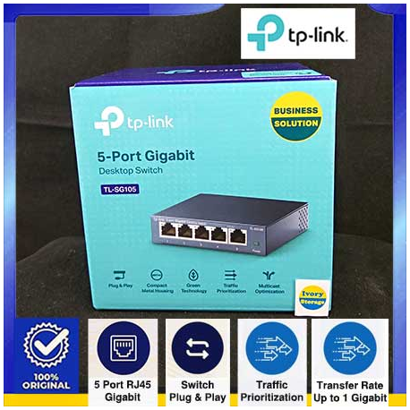 5-Port 10/100/1000M TL-SG105 TP-Link - 6935364021146