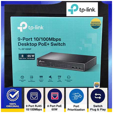 9-Port 10/100M w/ POE TL-SF1009P TP-Link - 6935364052966