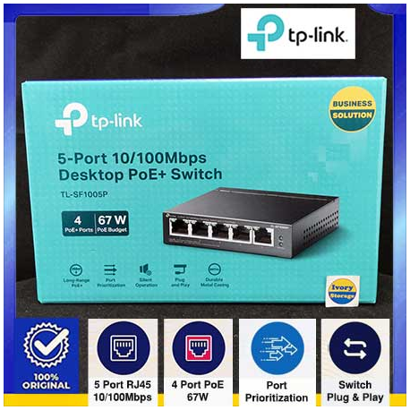 5-Port 10/100M w/ POE TL-SF1005P TP-Link - 6935364083199